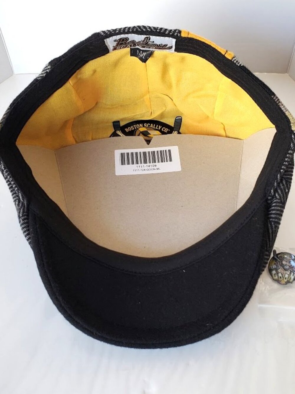 Boston Scally The GOON Single Panel Patchwork Cap-M/L- With Pin - Picture 3 of 12